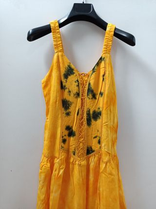 LEONARDO CARBONE Vestido corpiño Jasmin - amarillo
