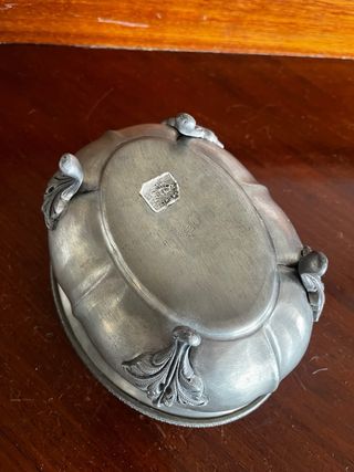 Porta pot-pourri peltro vintage