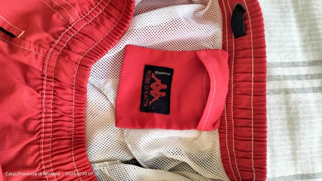 Costume uomo kappa tg M rosso