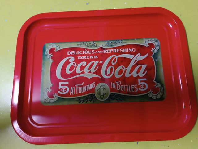 Bandejas metálicas Coca-Cola 