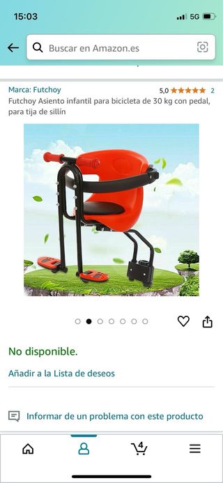Silleta bebe para bicicleta 