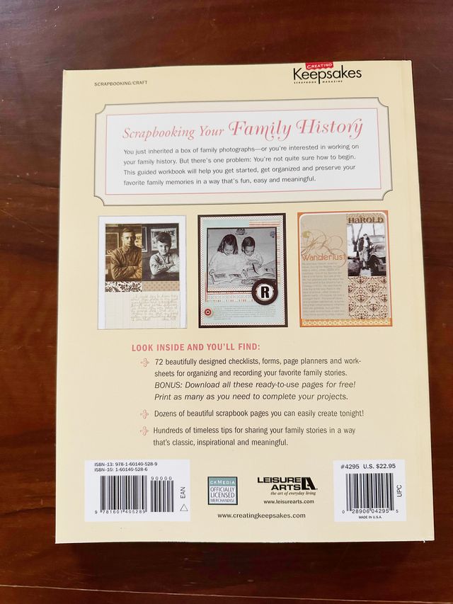 Libro "Scrapbooking  your Family History"