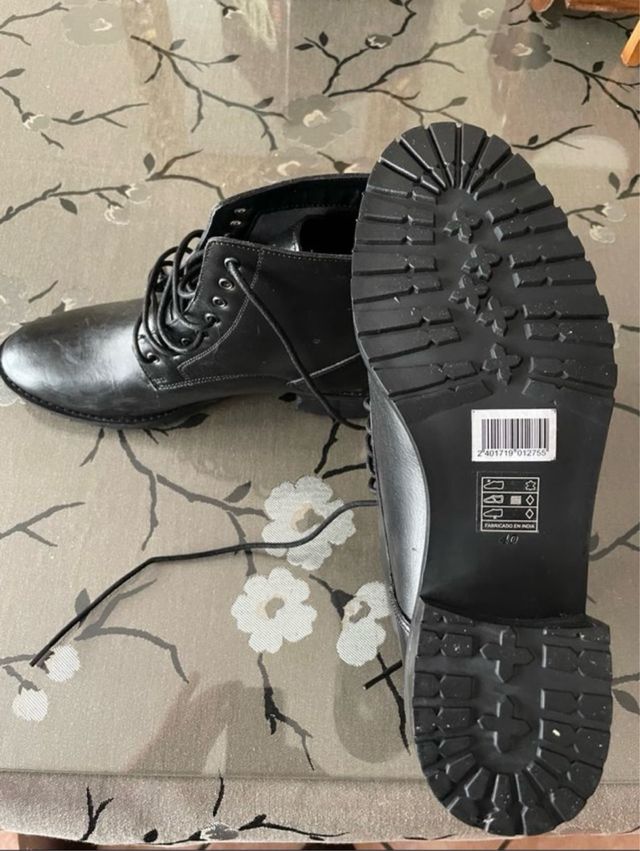 Botines de piel negros N 40