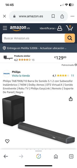 Barra de sonido con subwofer