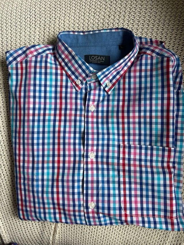 Camisa cuadros hombre talla M