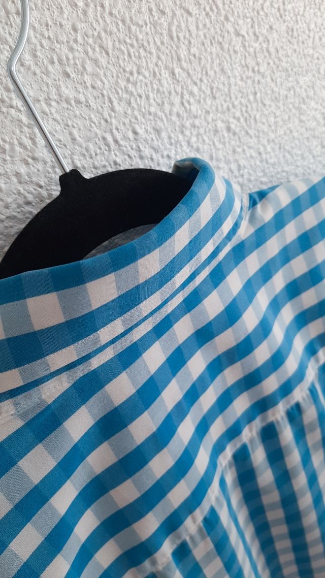 Camisa de cuadros de manga corta