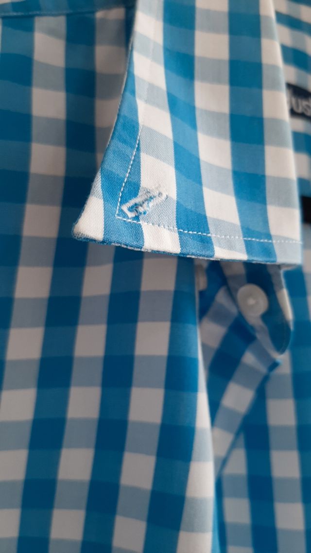 Camisa de cuadros de manga corta