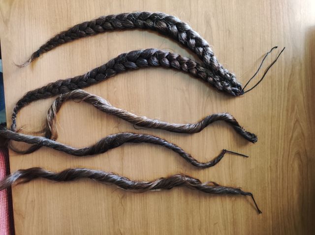 Pelo fallera castaño