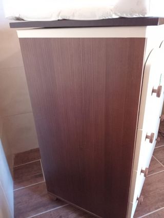 Mueble, cambiador y bañera