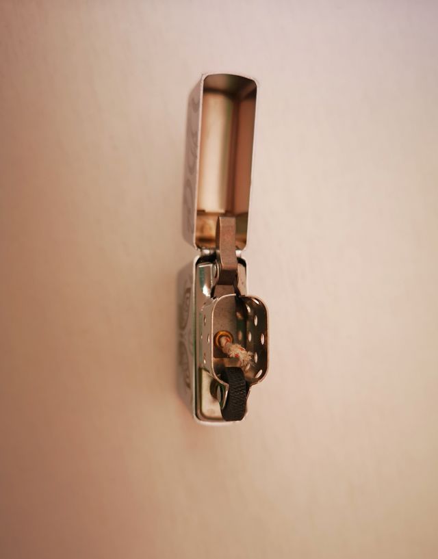 Accendino Zippo con disegno farfalla da collezione