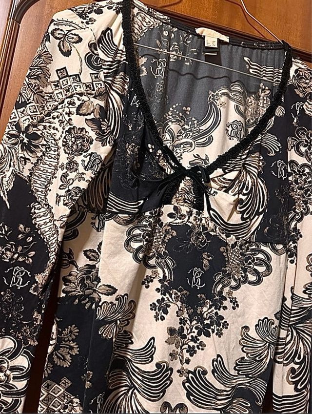 Maglia Roberto Cavalli nera e bianca