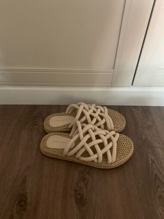 Sandalias zara home cuerda yute