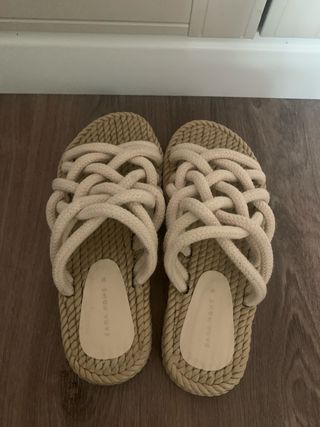 Sandalias zara home cuerda yute