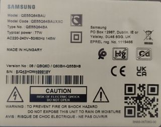 DESPIECE TV SAMSUNG QE55Q64BAU.