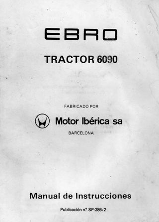 MANUAL DE USO TRACTORES EBRO 6090