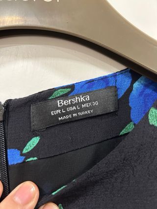 Vestido estampado Bershka