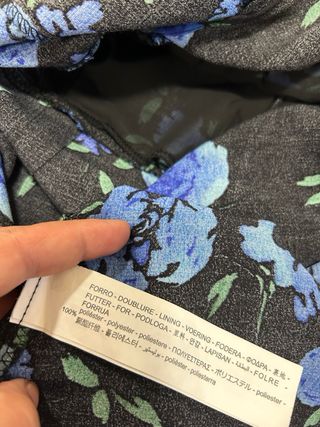 Vestido estampado Bershka