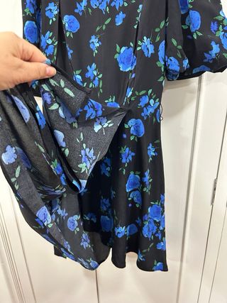 Vestido estampado Bershka