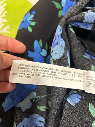 Vestido estampado Bershka