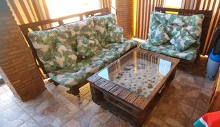 Conjunto jardín palets