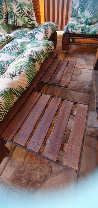 Conjunto jardín palets