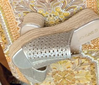 Sandalia Zapshop talla 39- 40 /taco 5/sogilla