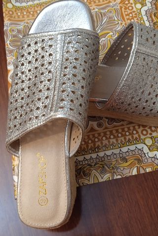 Sandalia Zapshop talla 39- 40 /taco 5/sogilla