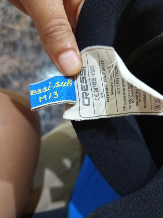 Neopreno mujer  5-7 mm talla M