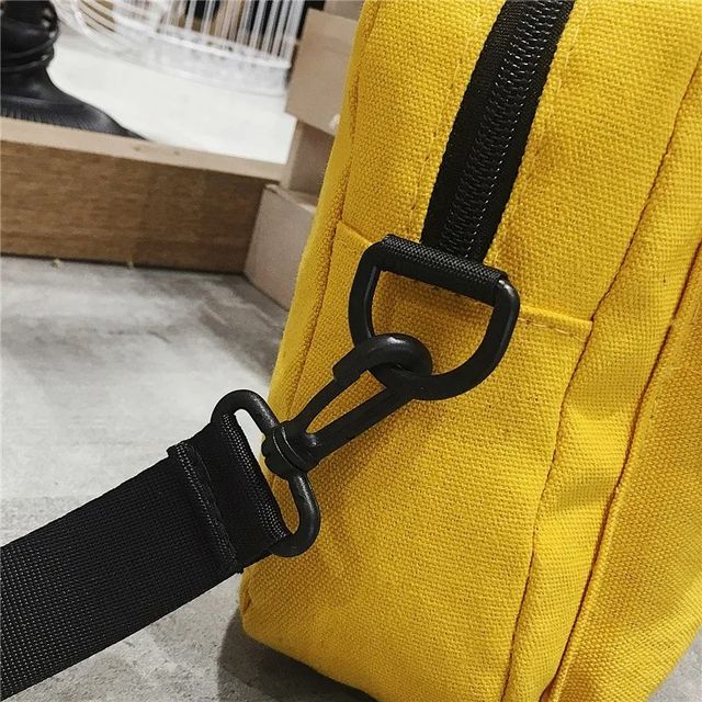 Bolso cruzado amarillo de un hombro para mujer