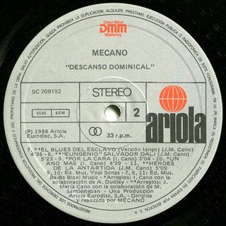 Mecano Descanso Dominical LP