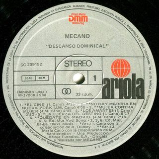 Mecano Descanso Dominical LP