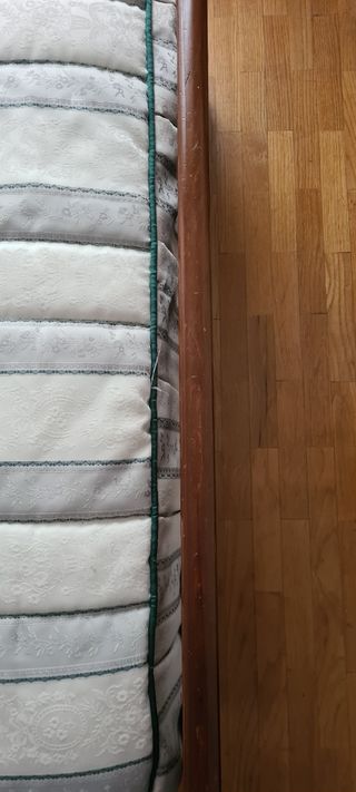 Cama 1,05 con mesita y cómoda