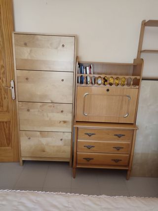 Escritorio buró secreter madera