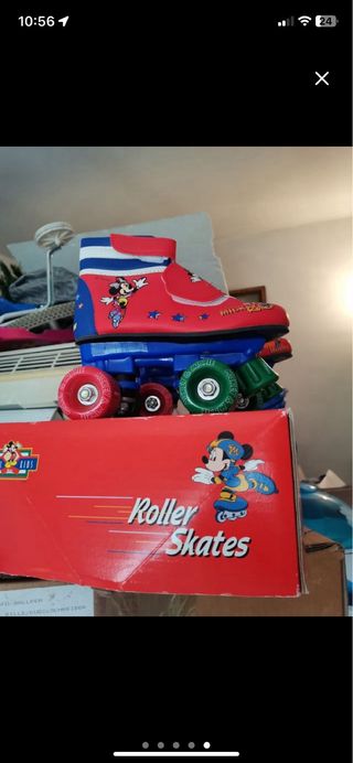 Patines bota infantil disney con velcro 31-32