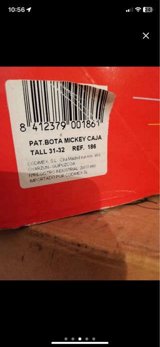 Patines bota infantil disney con velcro 31-32