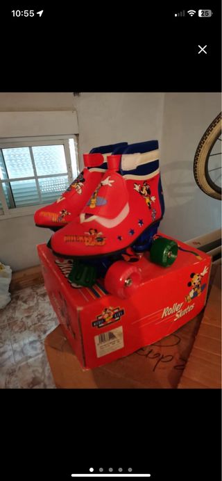 Patines bota infantil disney con velcro 31-32