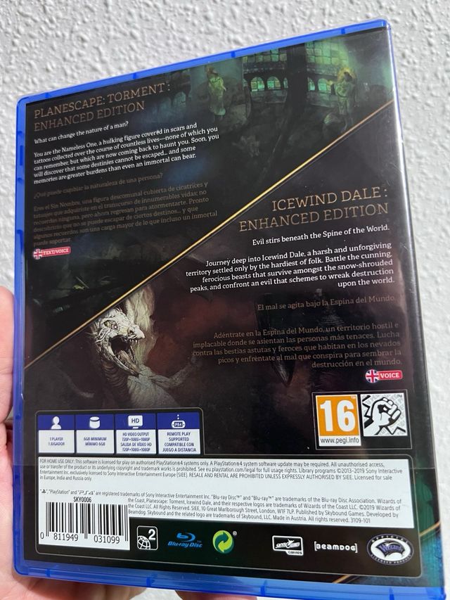 Torment e icewind ps4