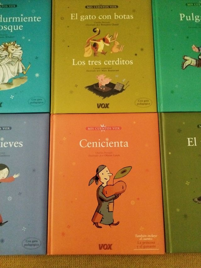 Libros de cuentos infantiles 6 unidades.