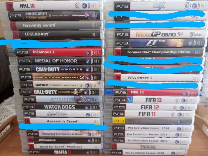 Lote / pack de juegos ps3 ; 5 € / juego