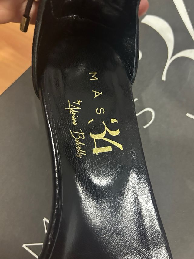 Sandalias piel coco marca Mas34 nuevas etiqueta