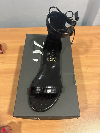Sandalias piel coco marca Mas34 nuevas etiqueta