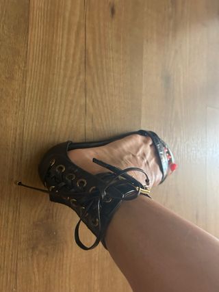 Sandalias piel coco marca Mas34 nuevas etiqueta