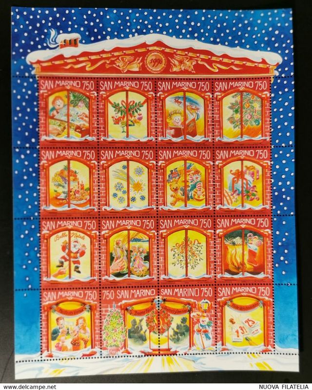 FRANCOBOLLI SAN MARINO NATALE 1996