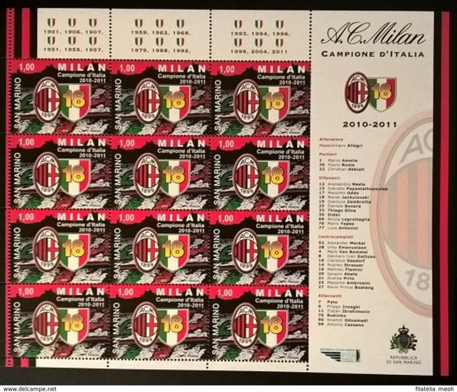SAN MARINO 2011 MILAN CAMPIONE