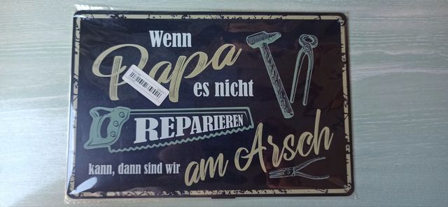Placa decorativa / regalo papá en alemán