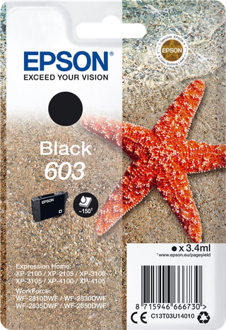 Cartucho de Tinta Original Epson 603 Negra