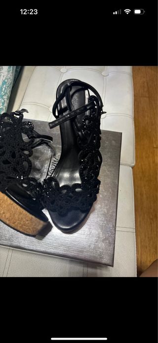 Zeppe fiori e brillantini