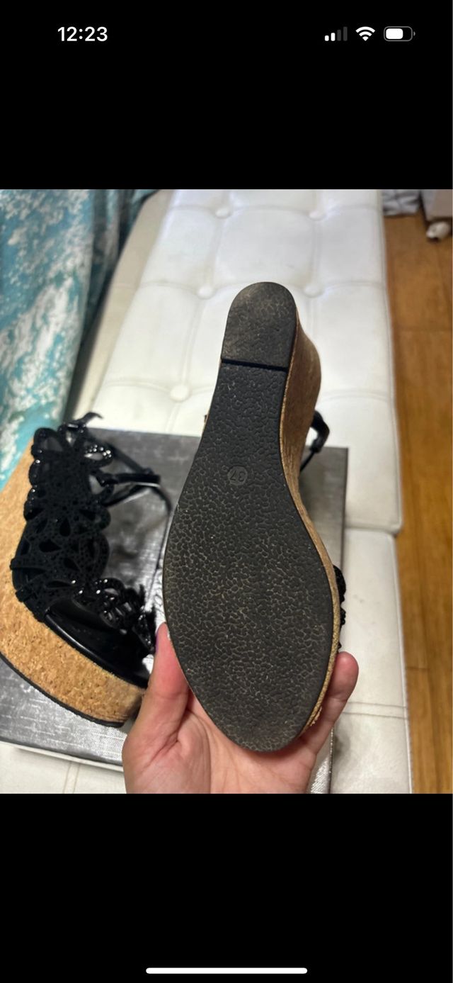 Zeppe fiori e brillantini