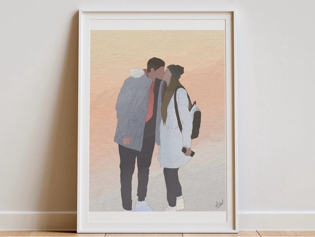 Ilustración personalizada acuarela