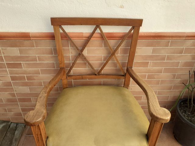 Bella poltrona in rovere, vecchia, molto bella